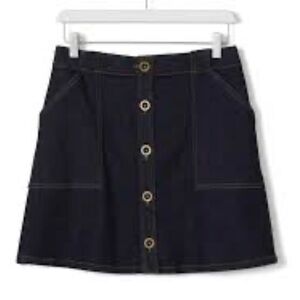 Button-Front Denim Skirt | Banana
Republic